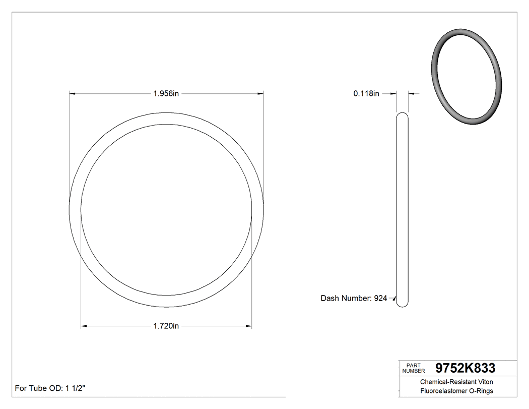 Technical drawing - 9752K833